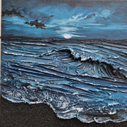Whisper to The Moon | 8" x 8" | Ocean Artwork
