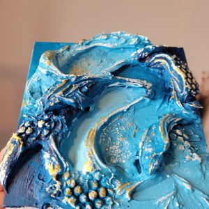 Azure | 5" x 5" | Texture abstract