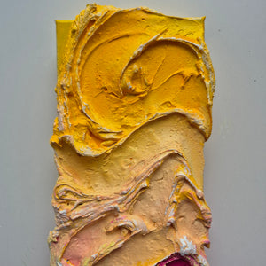 Sunset fusion | 4" x 12" | abstract art for sale