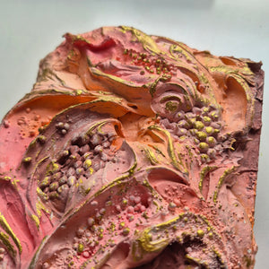 Peach sunrise | 5" x 7" | 3D Texture acrylic art for sale