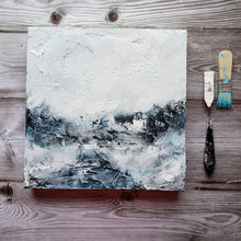 Load image into Gallery viewer, Dark Waters | 12x12 | Abstract art for sale
