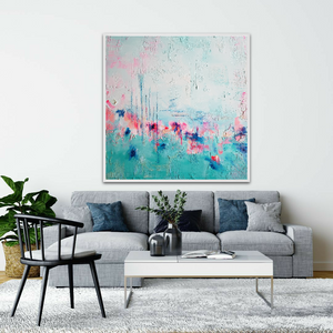 "Intuition is the Whisper of the Soul" | 36 x 36 | Affordable Abstract Artwork
