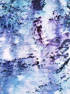 Purple Waterfall | 12x24 | Abstract art for sale