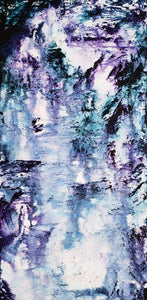 Purple Waterfall | 12x24 | Abstract art for sale