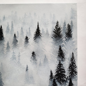"Heart Of Mist"  Acrylic tree landscape