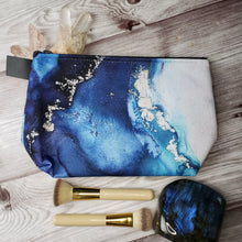 Load image into Gallery viewer, Alcohol ink printed on 100% cotton Makeup Bag 10&quot;
