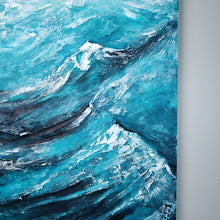 Load image into Gallery viewer, Inhale | 30x24 | Ocean  Abstract art for sale California art gallery

