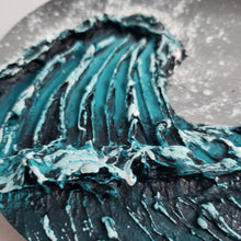 Load image into Gallery viewer, Stormy Sea | 6&quot; Round | Ocean Landscape texture abstract art

