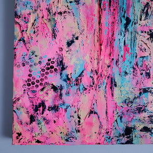 Hot Summer  | 24 x 24 | Colorful Abstract Toronto art for sale