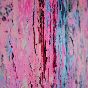 Hot Summer  | 24 x 24 | Colorful Abstract Toronto art for sale