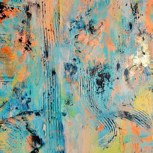 Working on my mind | 30 x 40 | Tropical abstract fine art ontario for sale