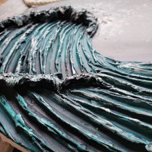Load image into Gallery viewer, Phoenix Wave | 16&quot; Round | Ocean Wave Texture abstract paintings
