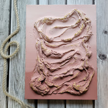 Load image into Gallery viewer, Love Letters | 12 x 16 | 3D texture abstract dusty rose artwork for sale

