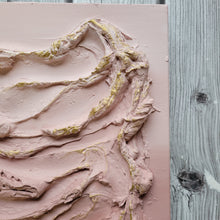Load image into Gallery viewer, Love Letters | 12 x 16 | 3D texture abstract dusty rose artwork for sale
