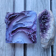 Load image into Gallery viewer, Amethyst | 5 x 5 | abstract thick texture art for sale
