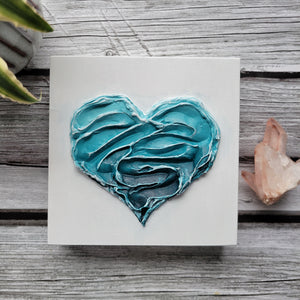 Tidal Wave of Love | 6 x 6 | ocean abstract for sale