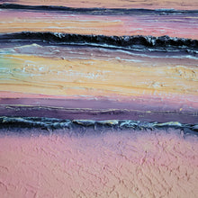 Load image into Gallery viewer, Light at Dawn | 24&quot; x 48 &quot; | Coastal Ocean texture abstract art for sale

