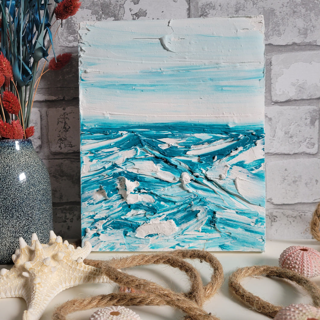 Open Water | 8 x 10 | Ocean abstract wave florida artwork for sale