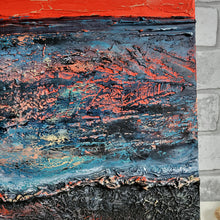Load image into Gallery viewer, NightFall | 16 x 20 | Ocean texture abstract art for sale
