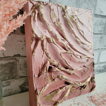 Load image into Gallery viewer, Golden Dusty Rose | 8&quot; x 10&quot; | 3D texture fine artwork for sale
