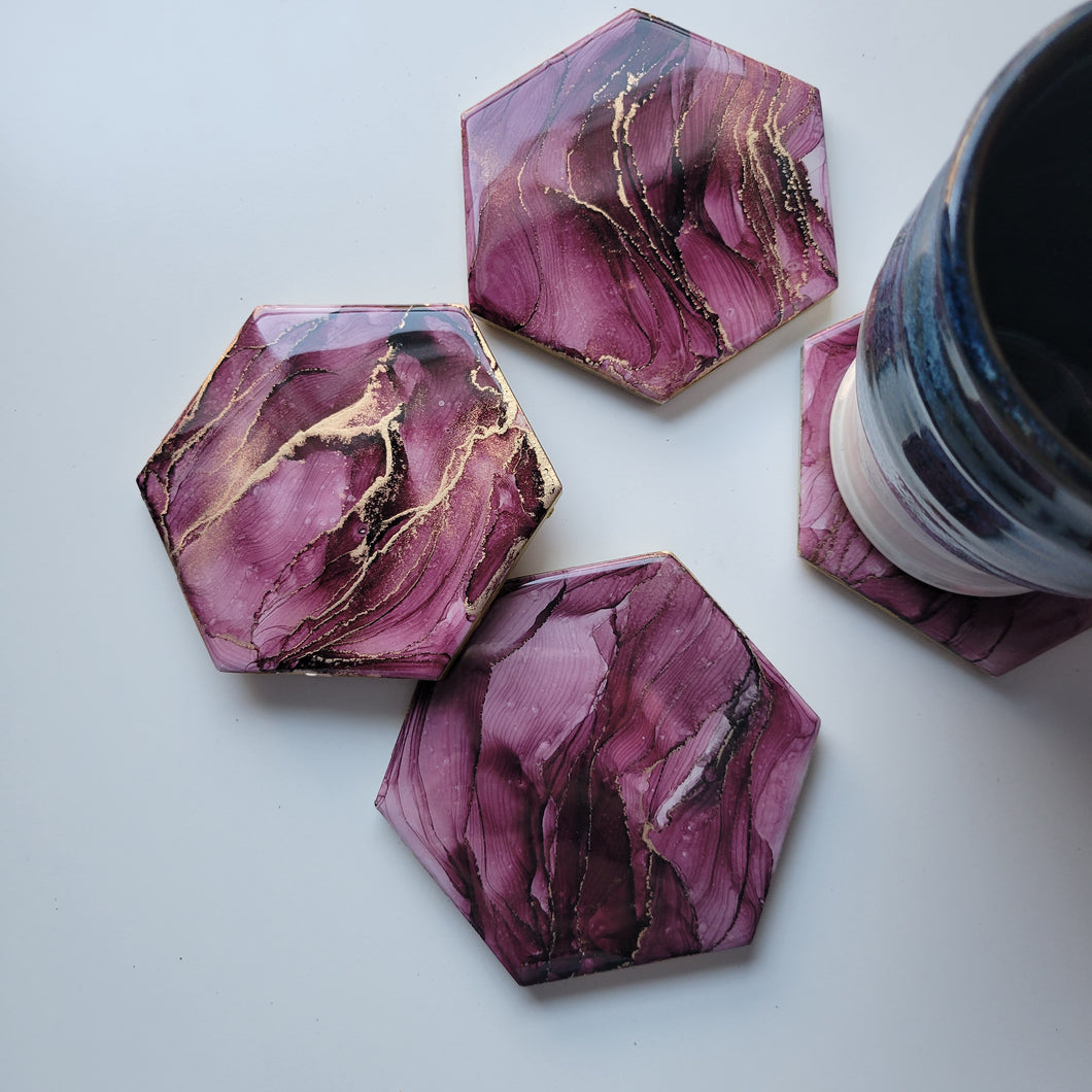 ink coaster set
