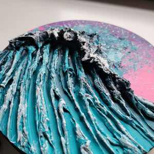 Pink Aqua | 6 x 6 | 2D Wave art