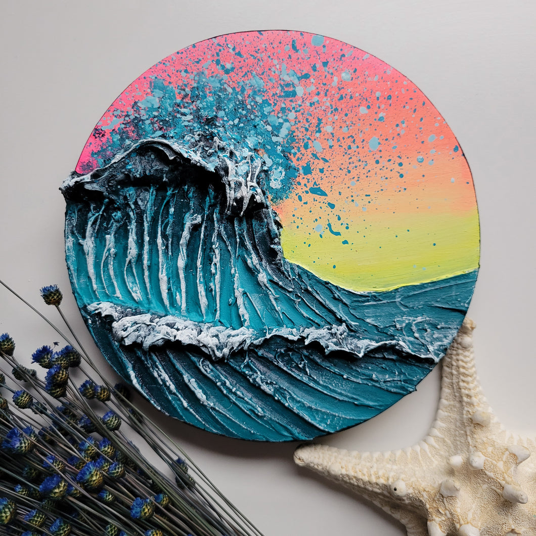 Tye-Dye Sky | 6 x 6 | 2D wave art