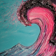 Load image into Gallery viewer, Nostalgic Pink Wave | 24 &quot; x 24 &quot; | Pink wave 2d artwork
