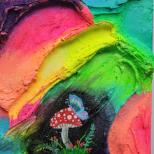 Load image into Gallery viewer, Rainbow Portal | 10 x 10 |  Texture artwork
