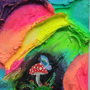 Rainbow Portal | 10 x 10 |  Texture artwork