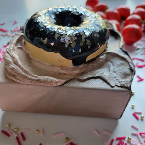 Golden Nutella | 4" x 4" | Faux Donut