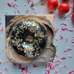 Golden Nutella | 4" x 4" | Faux Donut