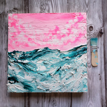 Load image into Gallery viewer, Cotton Candy Skies | 12x12| Cloudscape| Ocean Art for sale
