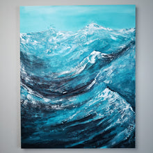 Load image into Gallery viewer, Inhale | 30x24 | Ocean  Abstract art for sale California art gallery
