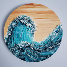 Load image into Gallery viewer, Bright Mornings | 10&quot; Round | Ocean abstract landscape
