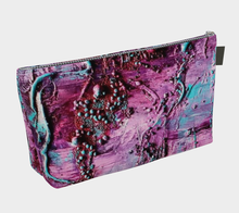 Load image into Gallery viewer, Make up bag 12&quot; Original artwork art print on fabric
