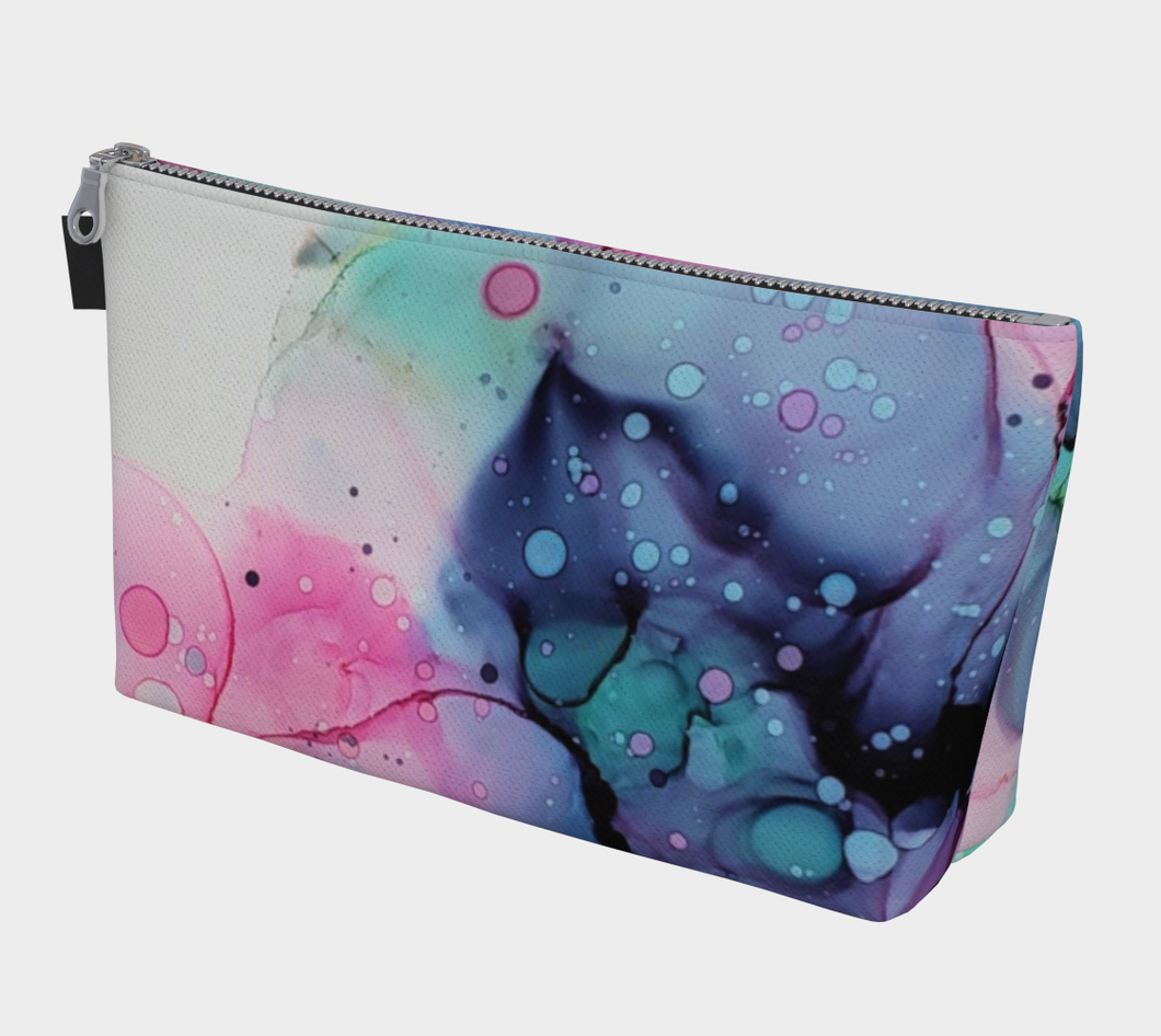 Alcohol ink original  Printed Makeup bag 10
